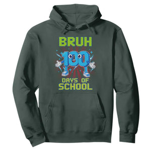 Bruh I Survived 67 33 Days Of School Hoodie Funny 100th Days of School 67 Game Meme TS11 Dark Forest Green Print Your Wear