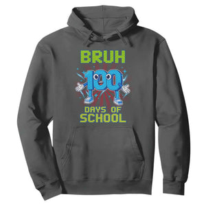 Bruh I Survived 67 33 Days Of School Hoodie Funny 100th Days of School 67 Game Meme TS11 Dark Heather Print Your Wear