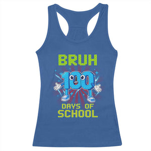 Bruh I Survived 67 33 Days Of School Racerback Tank Top Funny 100th Days of School 67 Game Meme TS11 Royal Blue Print Your Wear