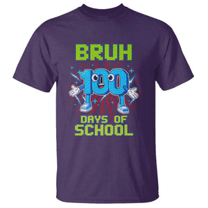 Bruh I Survived 67 33 Days Of School T Shirt Funny 100th Days of School 67 Game Meme TS11 Purple Print Your Wear