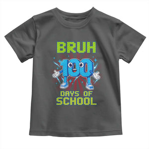 Bruh I Survived 67 33 Days Of School Toddler T Shirt Funny 100th Days of School 67 Game Meme TS11 Dark Heather Print Your Wear