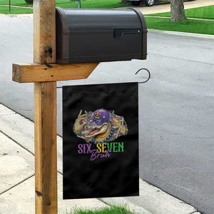Funny Mardi Gras Six Seven Bruh Garden Flag 67 Meme Mardigator Alligator TS11 Print Your Wear