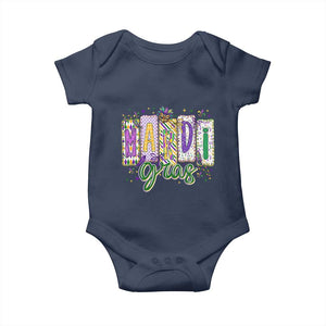 Mardi Gras Baby Onesie New Orleans Carnival Girly Fat Tuesday TS11 Navy Print Your Wear
