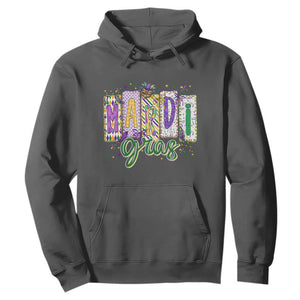 Mardi Gras Hoodie New Orleans Carnival Girly Fat Tuesday TS11 Dark Heather Print Your Wear