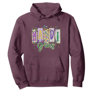 Mardi Gras Hoodie New Orleans Carnival Girly Fat Tuesday TS11 Maroon Print Your Wear