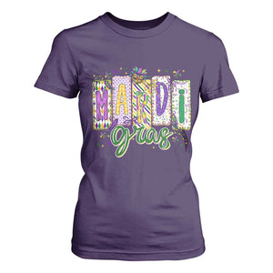 Mardi Gras T Shirt For Women New Orleans Carnival Girly Fat Tuesday TS11 Purple Print Your Wear