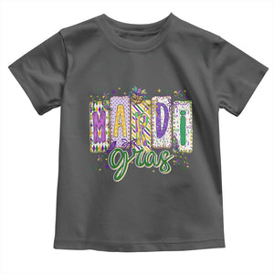 Mardi Gras Toddler T Shirt New Orleans Carnival Girly Fat Tuesday TS11 Dark Heather Print Your Wear