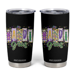 Mardi Gras Tumbler Cup New Orleans Carnival Girly Fat Tuesday TS11 Black Print Your Wear