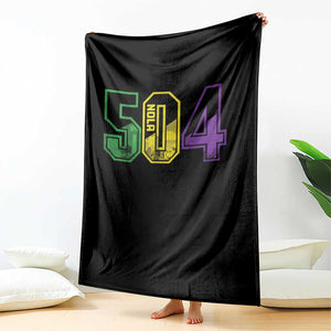 Mardi Gras 504 Nola New Orleans Louisiana LA Throw Blanket TS11 Print Your Wear