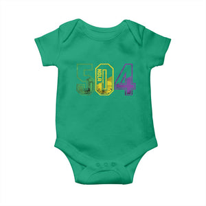 Mardi Gras 504 Nola New Orleans Louisiana LA Baby Onesie TS11 Irish Green Print Your Wear