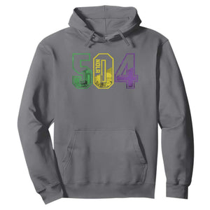 Mardi Gras 504 Nola New Orleans Louisiana LA Hoodie TS11 Charcoal Print Your Wear