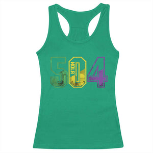Mardi Gras 504 Nola New Orleans Louisiana LA Racerback Tank Top TS11 Irish Green Print Your Wear