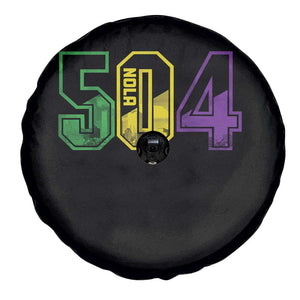 Mardi Gras 504 Nola New Orleans Louisiana LA Spare Tire Cover TS11 Print Your Wear