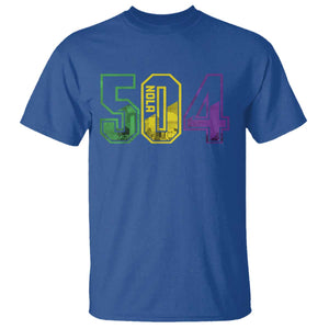 Mardi Gras 504 Nola New Orleans Louisiana LA T Shirt TS11 Royal Blue Print Your Wear