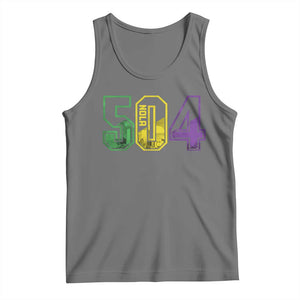Mardi Gras 504 Nola New Orleans Louisiana LA Tank Top TS11 Black Heather Print Your Wear