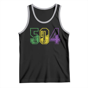 Mardi Gras 504 Nola New Orleans Louisiana LA Tank Top TS11 Black Athletic Heather Print Your Wear