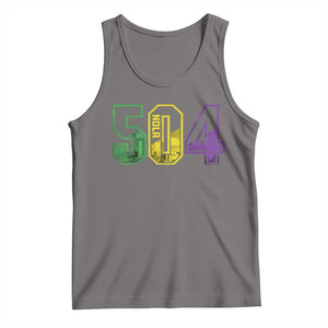 Mardi Gras 504 Nola New Orleans Louisiana LA Tank Top TS11 Deep Heather Print Your Wear