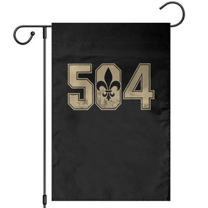 504 Nola New Orleans Louisiana LA Garden Flag Fleur De Lis TS11 Black Print Your Wear