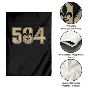 504 Nola New Orleans Louisiana LA Garden Flag Fleur De Lis TS11 Print Your Wear