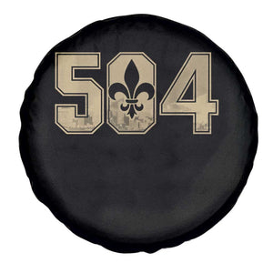 504 Nola New Orleans Louisiana LA Spare Tire Cover Fleur De Lis TS11 Print Your Wear