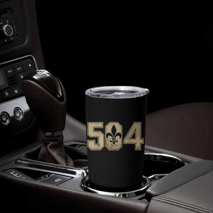 504 Nola New Orleans Louisiana LA Tumbler Cup Fleur De Lis TS11 Print Your Wear