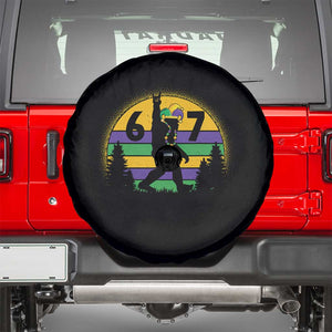Funny Bigfoot 67 Mardi Gras Spare Tire Cover Sasquatch Parade Jester Hat TS11 Black Print Your Wear