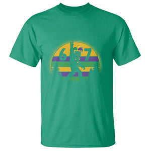 Funny Bigfoot 67 Mardi Gras T Shirt Sasquatch Parade Jester Hat TS11 Irish Green Print Your Wear
