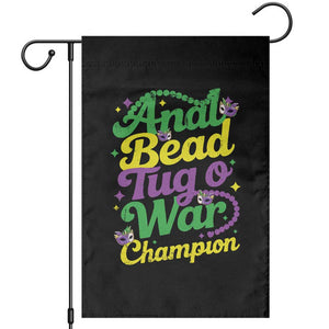 Funny Anal Bead Tug O War Mardi Gras Garden Flag Fat Tuesday Carnival Adult Humor TS11 Black Print Your Wear