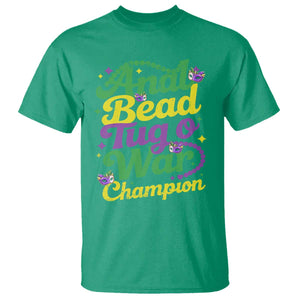 Funny Anal Bead Tug O War Mardi Gras T Shirt - Fat Tuesday Carnival Adult Humor Tee TS11 Irish Green Print Your Wear