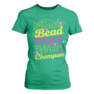Funny Anal Bead Tug O War Mardi Gras T Shirt For Women Fat Tuesday Carnival Adult Humor TS11 Irish Green Print Your Wear