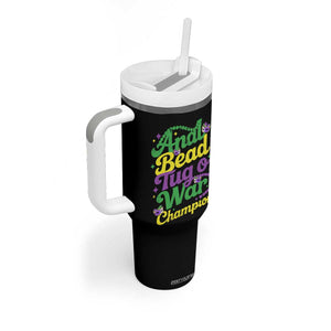 Funny Anal Bead Tug O War Mardi Gras Tumbler With Handle Fat Tuesday Carnival Adult Humor TS11 Print Your Wear