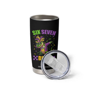 Funny 67 Mardi Gras Alligator Tumbler Cup Six Seven Bruh Mardigator Dabbing Crocodile TS11 Print Your Wear