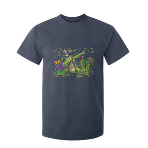 Funny Dabbing Alligator 67 Mardi Gras Six Seven Meme T Shirt For Kid TS11 Navy Print Your Wear