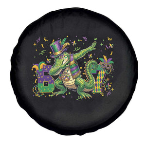 Funny Dabbing Alligator 67 Mardi Gras Six Seven Meme Spare Tire Cover TS11 Print Your Wear