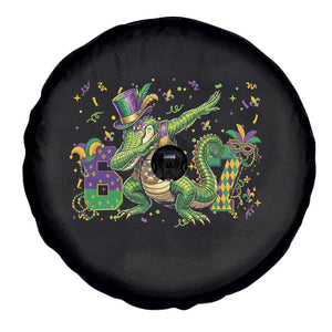 Funny Dabbing Alligator 67 Mardi Gras Six Seven Meme Spare Tire Cover TS11 Print Your Wear