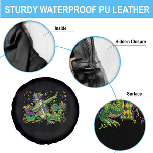 Funny Dabbing Alligator 67 Mardi Gras Six Seven Meme Spare Tire Cover TS11 Print Your Wear