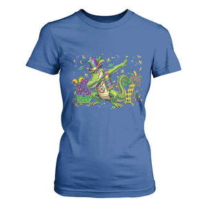 Funny Dabbing Alligator 67 Mardi Gras Six Seven Meme T Shirt For Women TS11 Royal Blue Print Your Wear