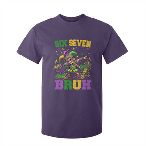 Funny 67 Mardi Gras T Shirt For Kid Six Seven Bruh Dabbing Jester TS11 Purple Print Your Wear