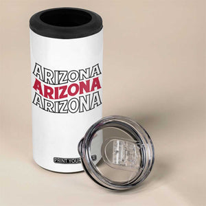 Retro Arizona Lover 4 in 1 Can Cooler Tumbler Groovy Typography Vintage 70s State TS12 Print Your Wear