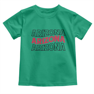 Retro Arizona Lover Toddler T Shirt Groovy Typography Vintage 70s State TS12 Irish Green Print Your Wear
