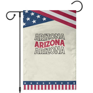 Retro Arizona Lover Garden Flag Groovy Typography Vintage 70s State TS12 Modern Beige Blue Print Your Wear