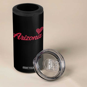 Arizona State Pride 4 in 1 Can Cooler Tumbler Clean Word Art Minimalist Graphic TS12 Print Your Wear