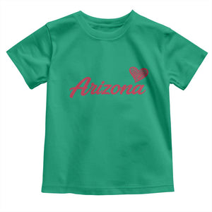 Arizona State Pride Toddler T Shirt Clean Word Art Minimalist Graphic TS12 Irish Green Print Your Wear
