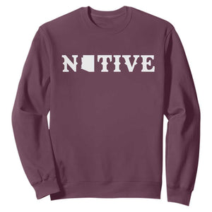 Local Arizona Native Sweatshirt AZ State Map Pride Gift TS12 Maroon Print Your Wear