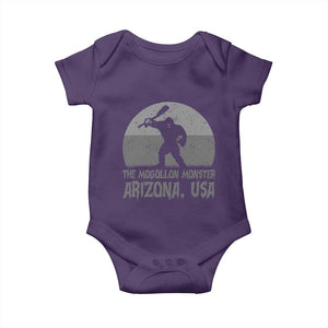 The Mogollon Monster Arizona Bigfoot Baby Onesie Vintage Cryptid Folklore TS12 Purple Print Your Wear