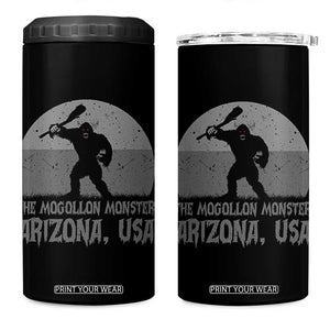 The Mogollon Monster Arizona Bigfoot 4 in 1 Can Cooler Tumbler Vintage Cryptid Folklore TS12 One Size: 16 oz Black Print Your Wear