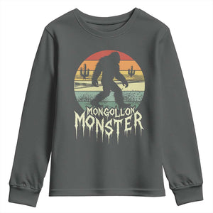 Mysterious Mogollon Monster Youth Sweatshirt Arizona Wilderness Enigma TS12 Dark Heather Print Your Wear