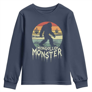 Mysterious Mogollon Monster Youth Sweatshirt Arizona Wilderness Enigma TS12 Navy Print Your Wear