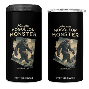 Arizona Cryptid Lover 4 in 1 Can Cooler Tumbler Home Of The Mogollon Monster TS12 One Size: 16 oz Black Print Your Wear