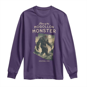 Arizona Cryptid Lover Long Sleeve Shirt Home Of The Mogollon Monster TS12 Purple Print Your Wear